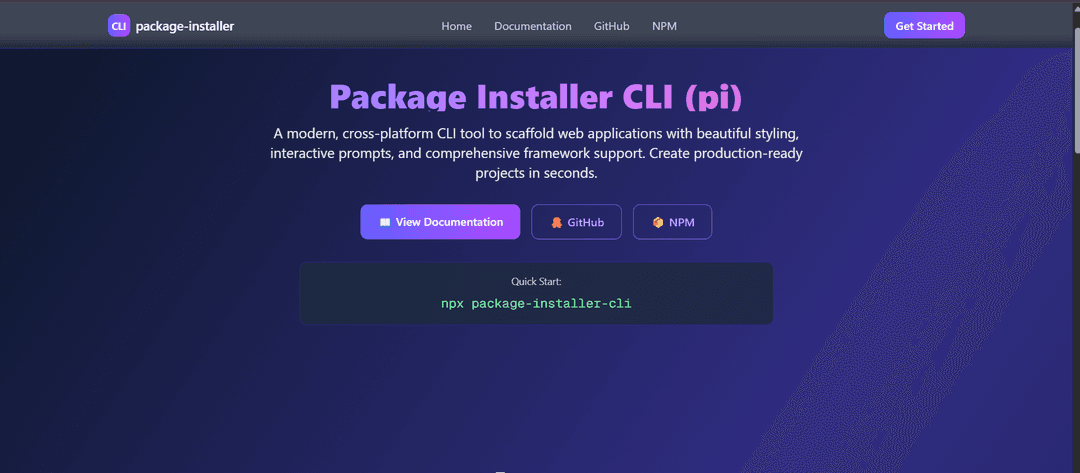 Package Installer CLI Tool